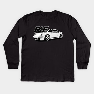 Ruf 911 SCR CTR high performance sports car German automobile YELLOW BIRD Kids Long Sleeve T-Shirt